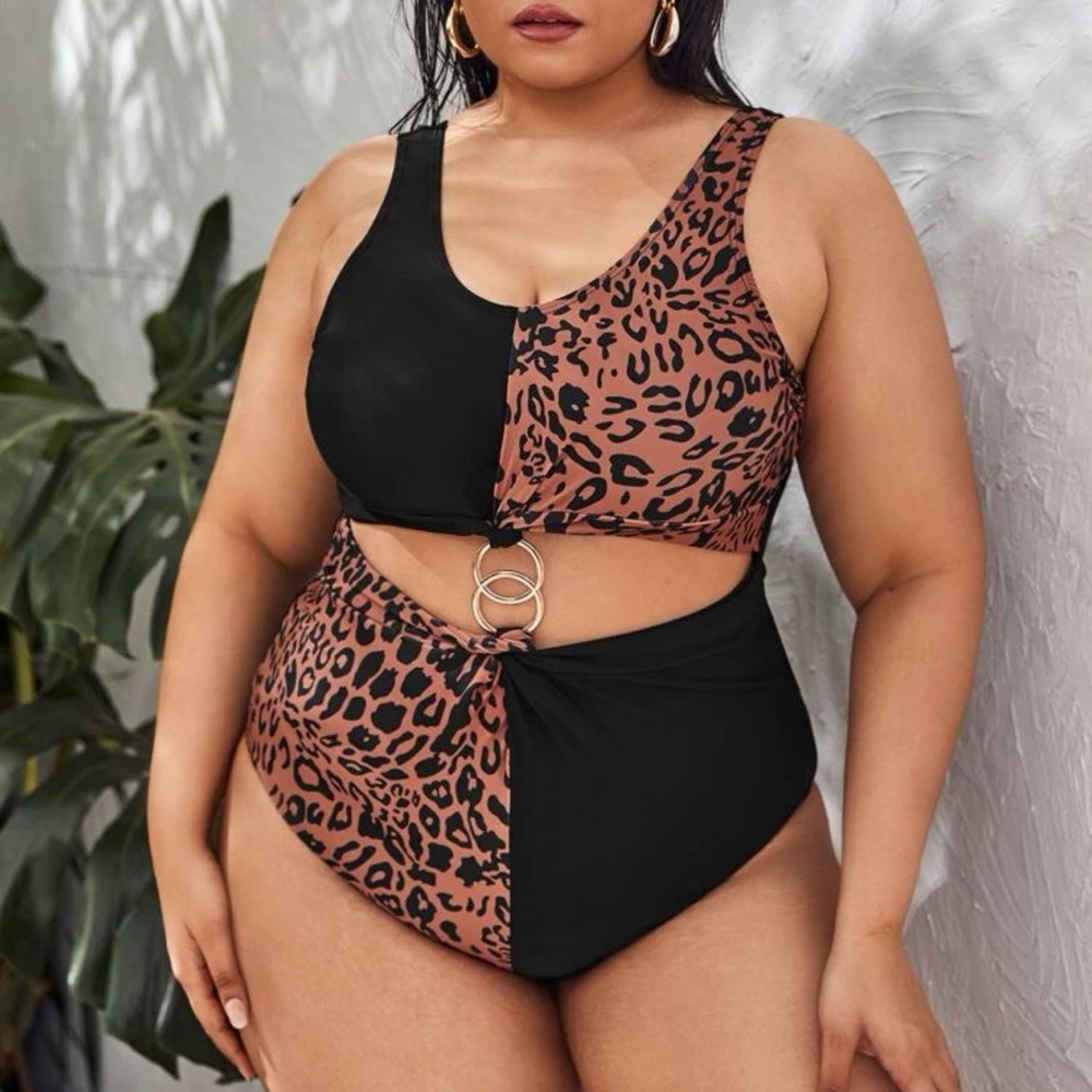 NEW One piece bathing suit.  Plus size.